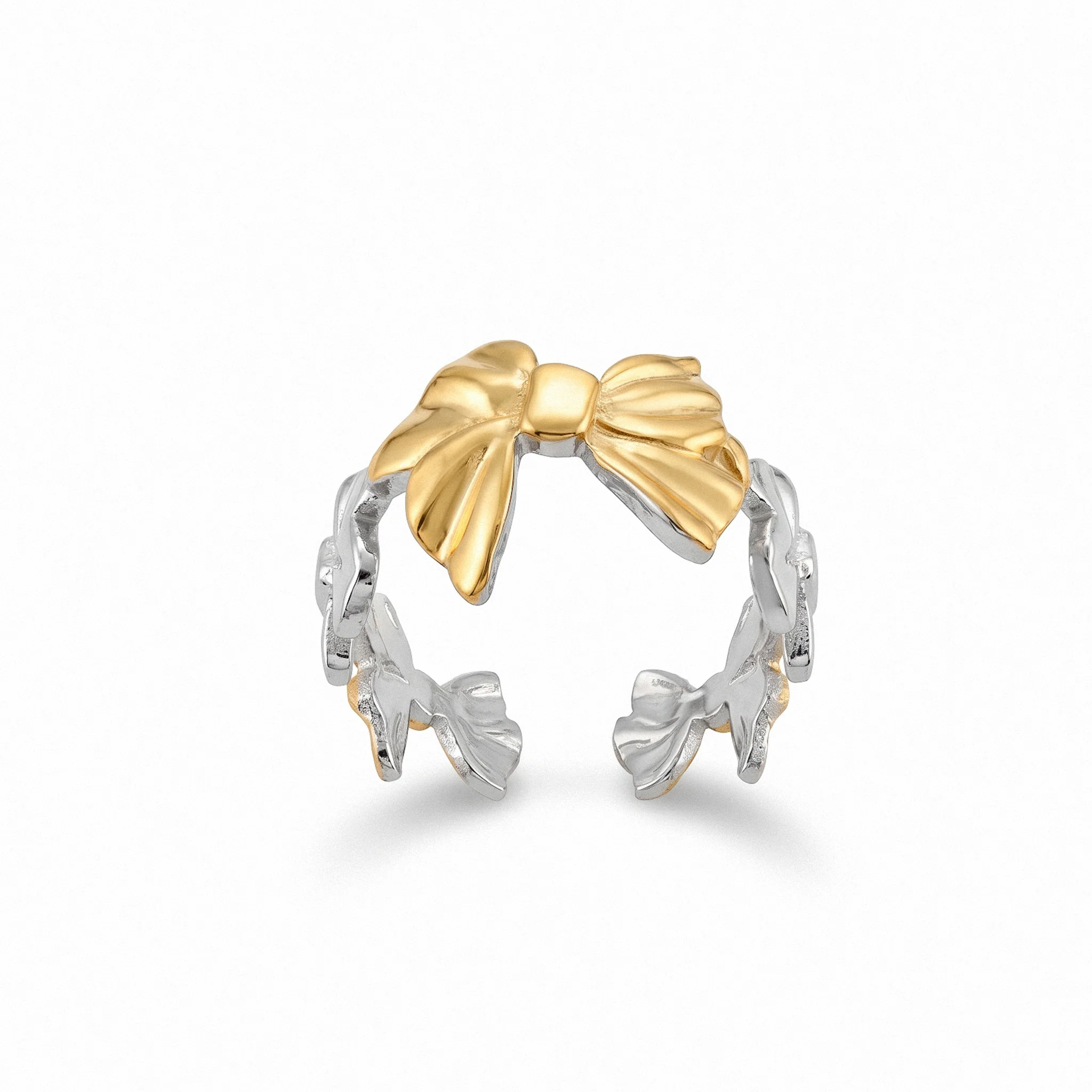 PRAO Ring Anti-Tarnish Ribbon Bow (Adjustable Size) - Image 4