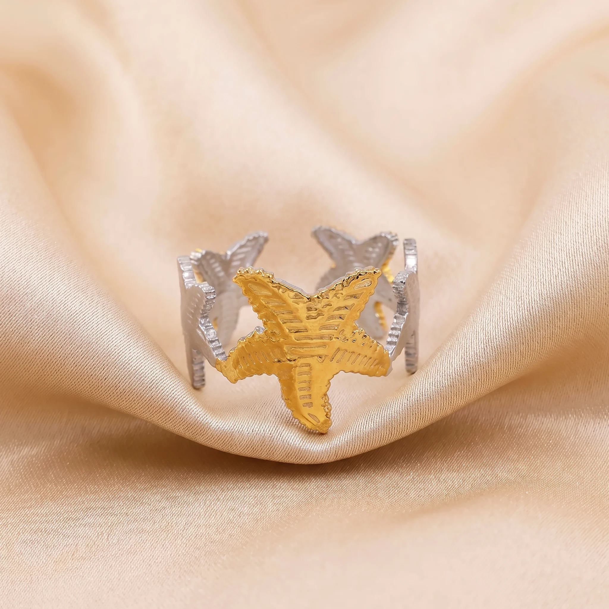 PRAO Ring Anti-Tarnish Starfish Band (Adjustable Size) - Image 4
