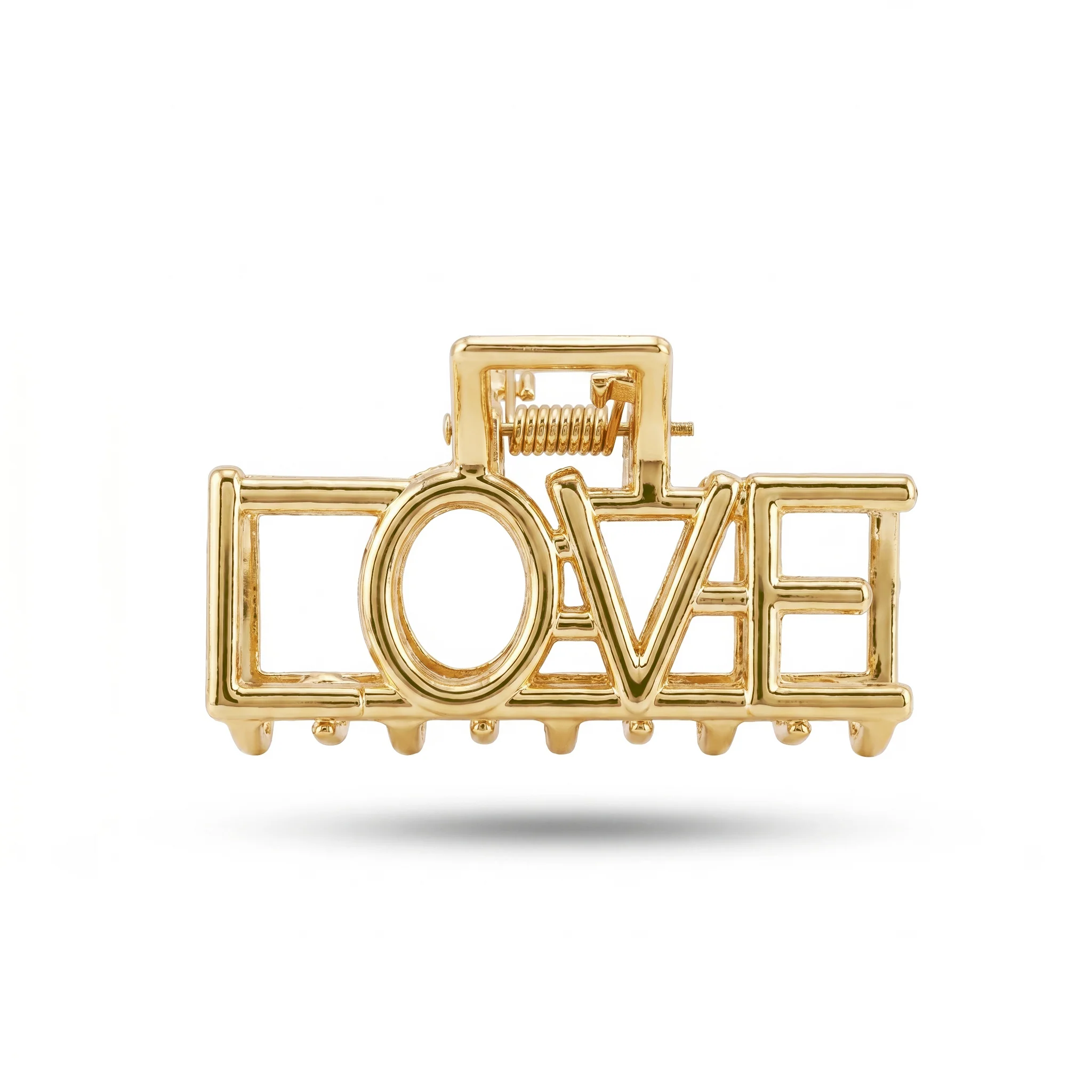 PRAO Hair Claw Clip Anti-Tarnish Love Word - Image 3