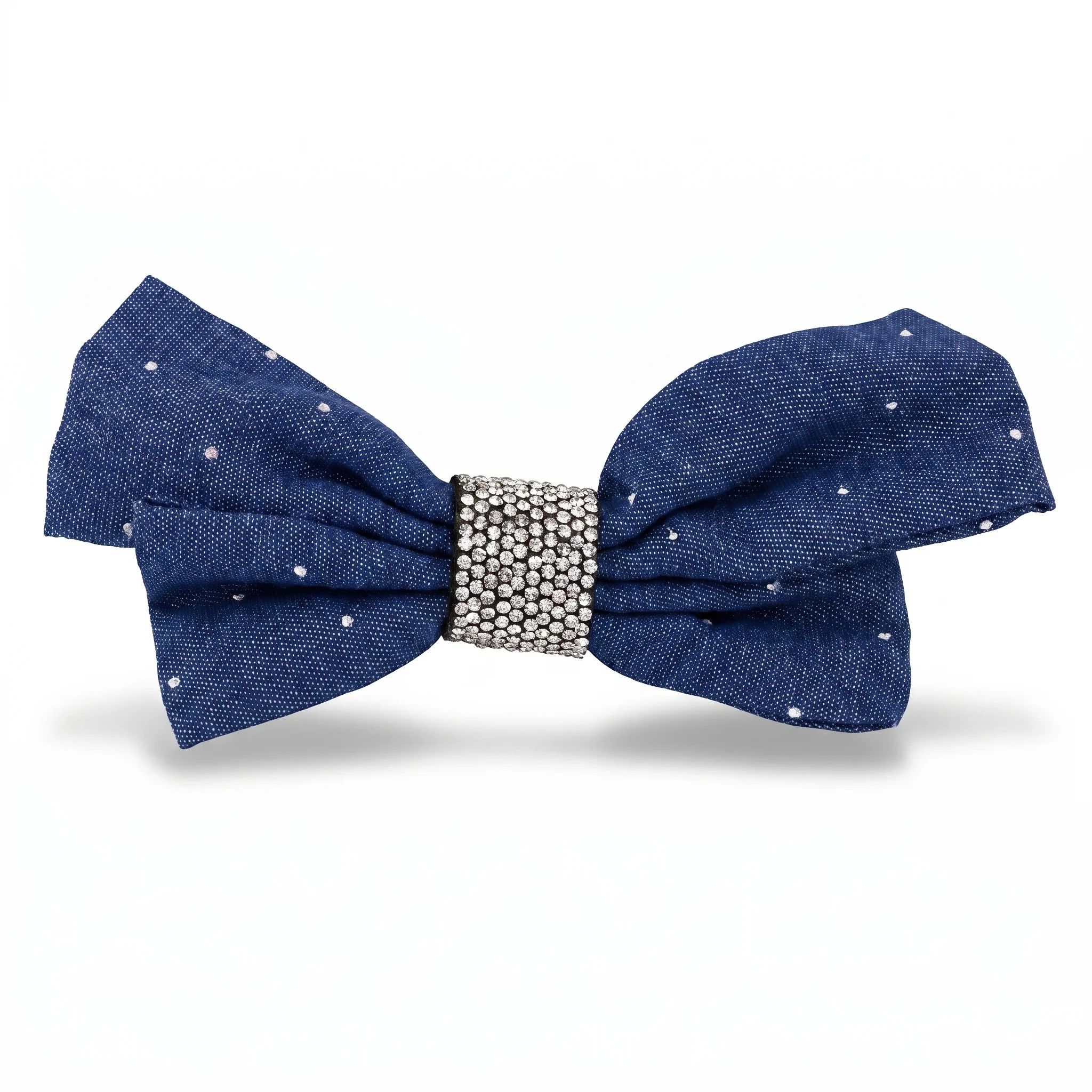 PRAO Hair Clip Anti-Tarnish Denim Rhinestone - Image 3