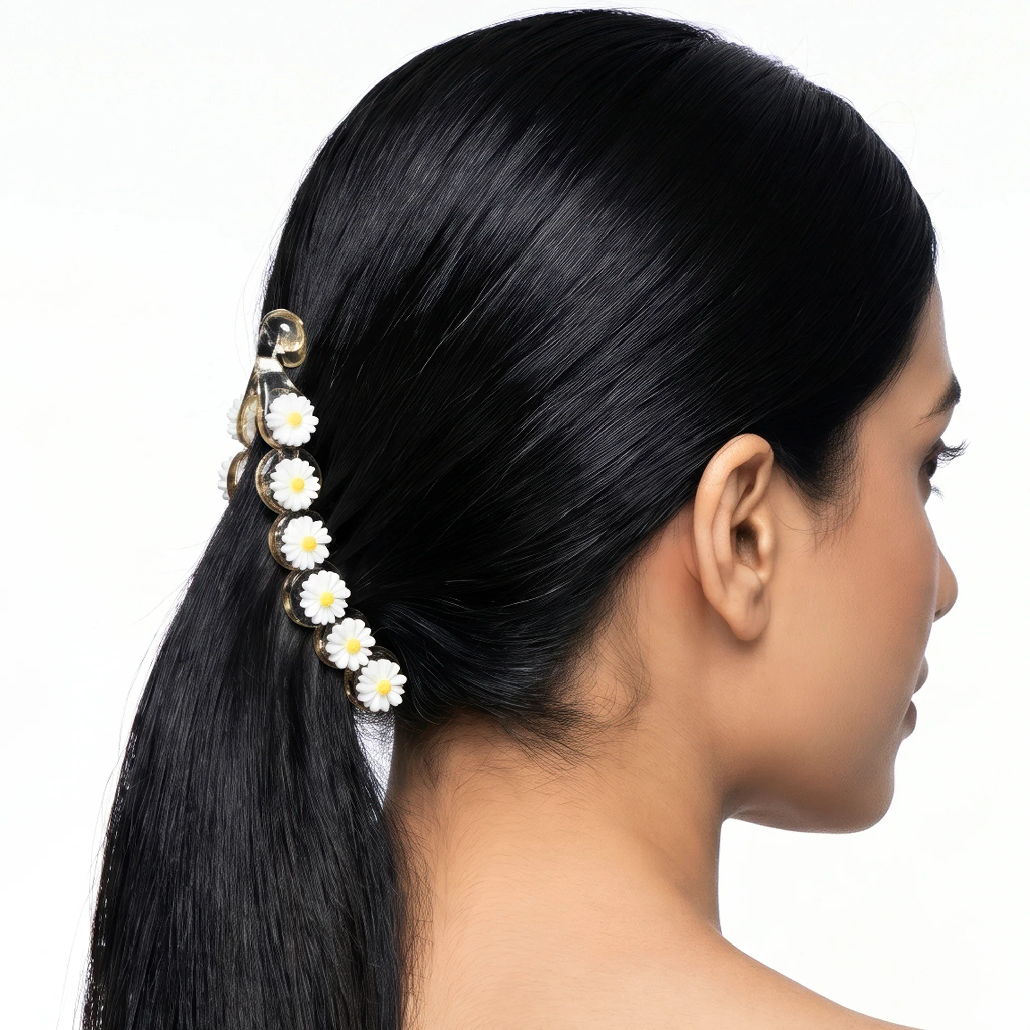 PRAO Banana Clip Floral Daisy - Image 2