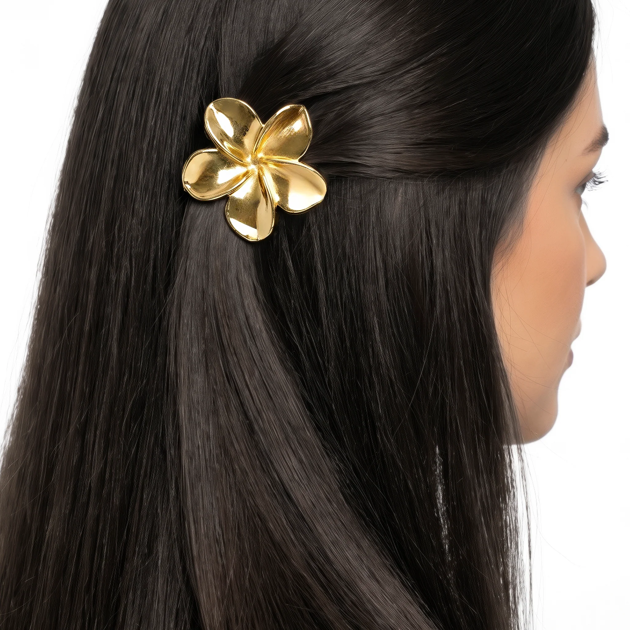 PRAO Hair Clip Anti-Tarnish Flower Lily - Image 2