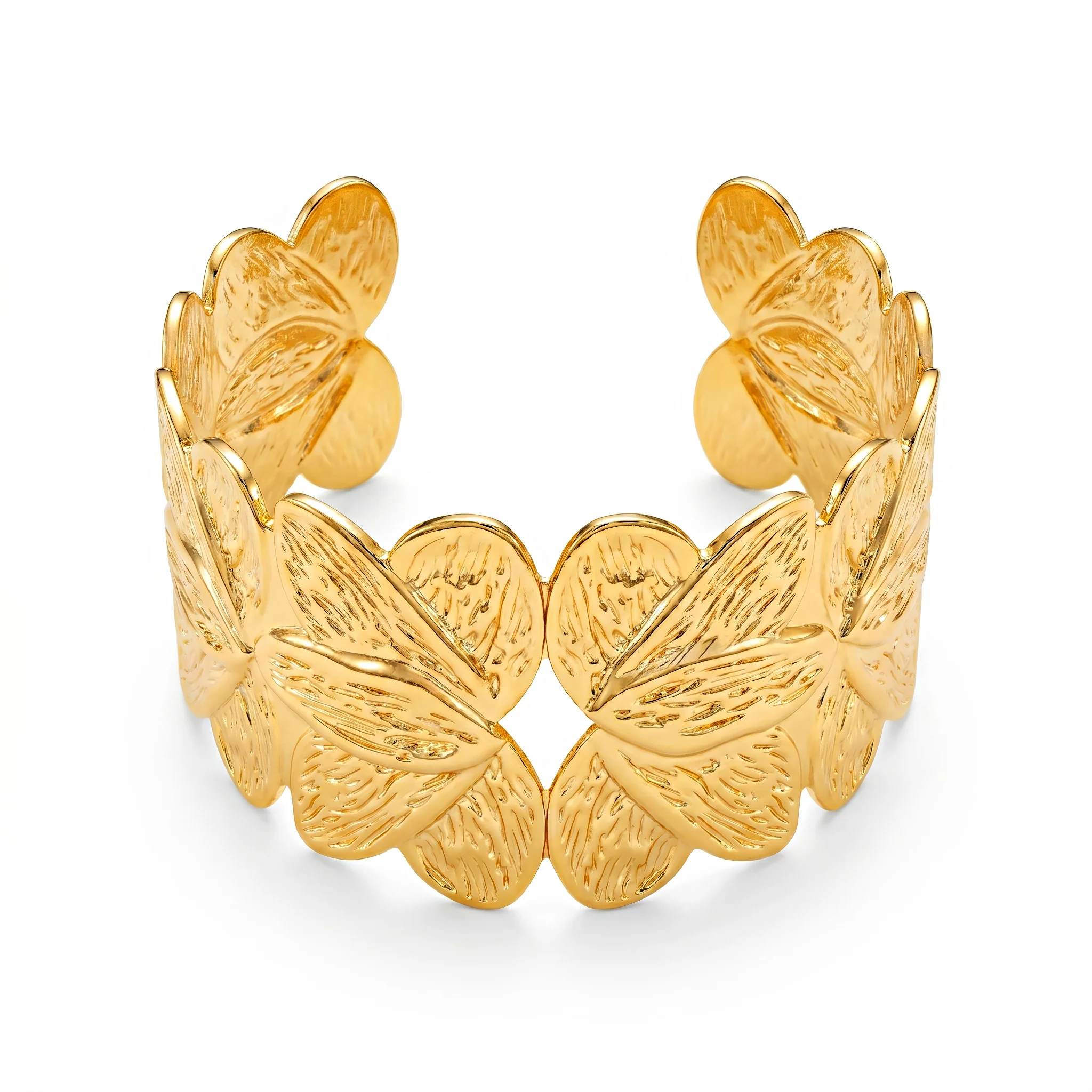 PRAO Bracelet Anti-Tarnish Ornate Filigree Cuff (Adjustable Size) - Image 3