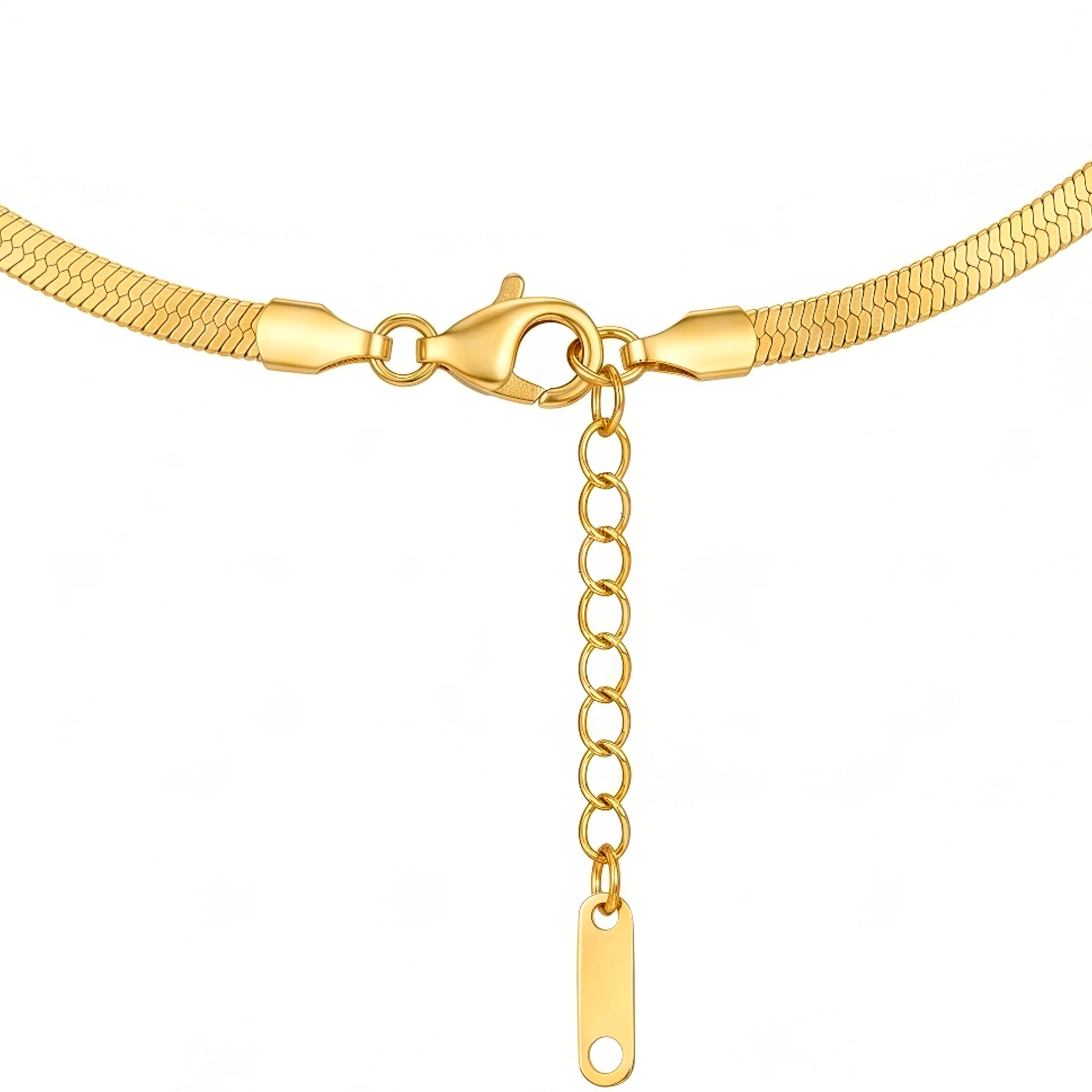 PRAO Necklace Anti-Tarnish Abstract Diamond Pendant - Image 4