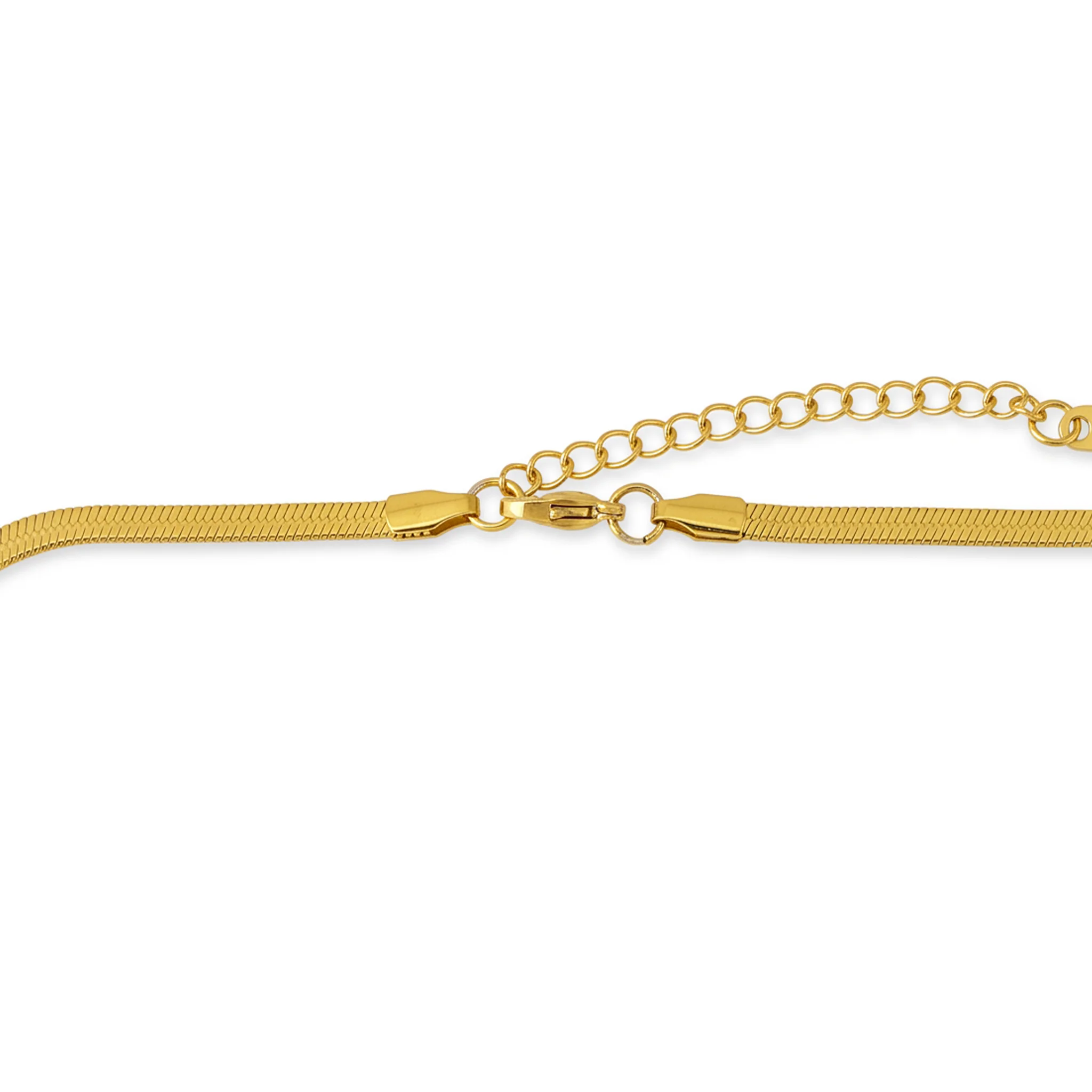 PRAO Necklace Anti-Tarnish Swirl Crescent Pendant - Image 5