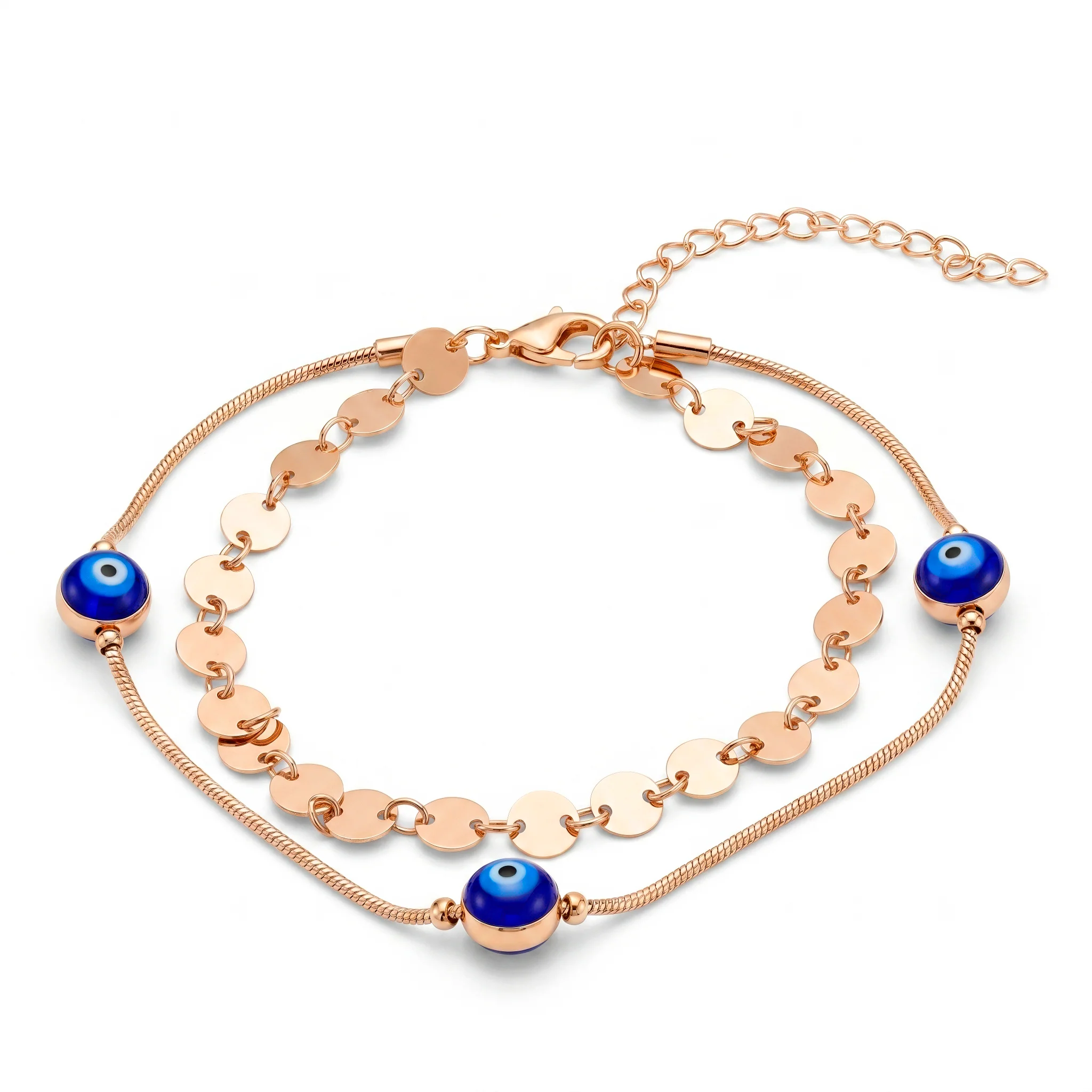 PRAO Anklet Anti-Tarnish Evil Eye Charm - Image 3