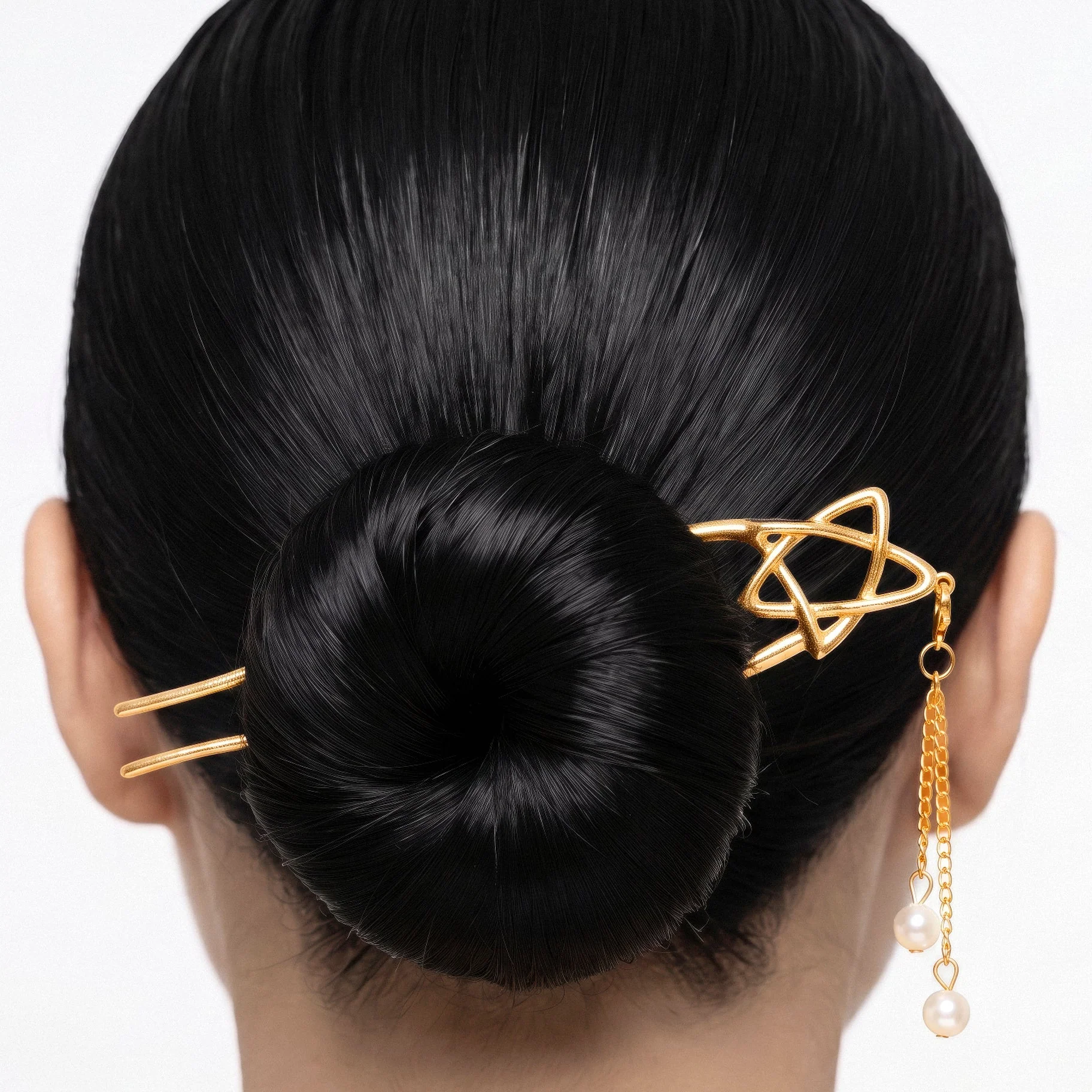 PRAO Hair Pin Anti-Tarnish Star Hair Fork