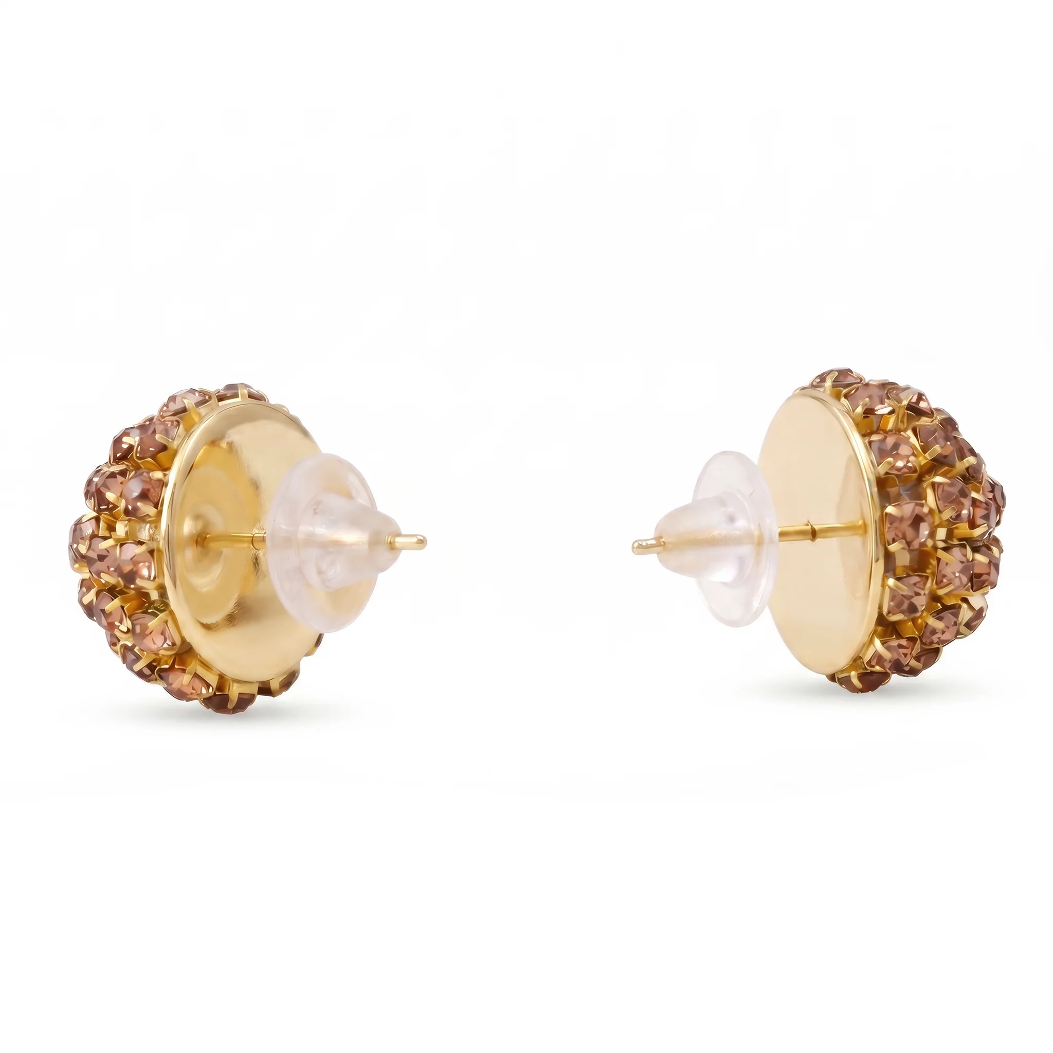 PRAO Earrings Anti-Tarnish Rhinestone Wrapped Ball - Image 5