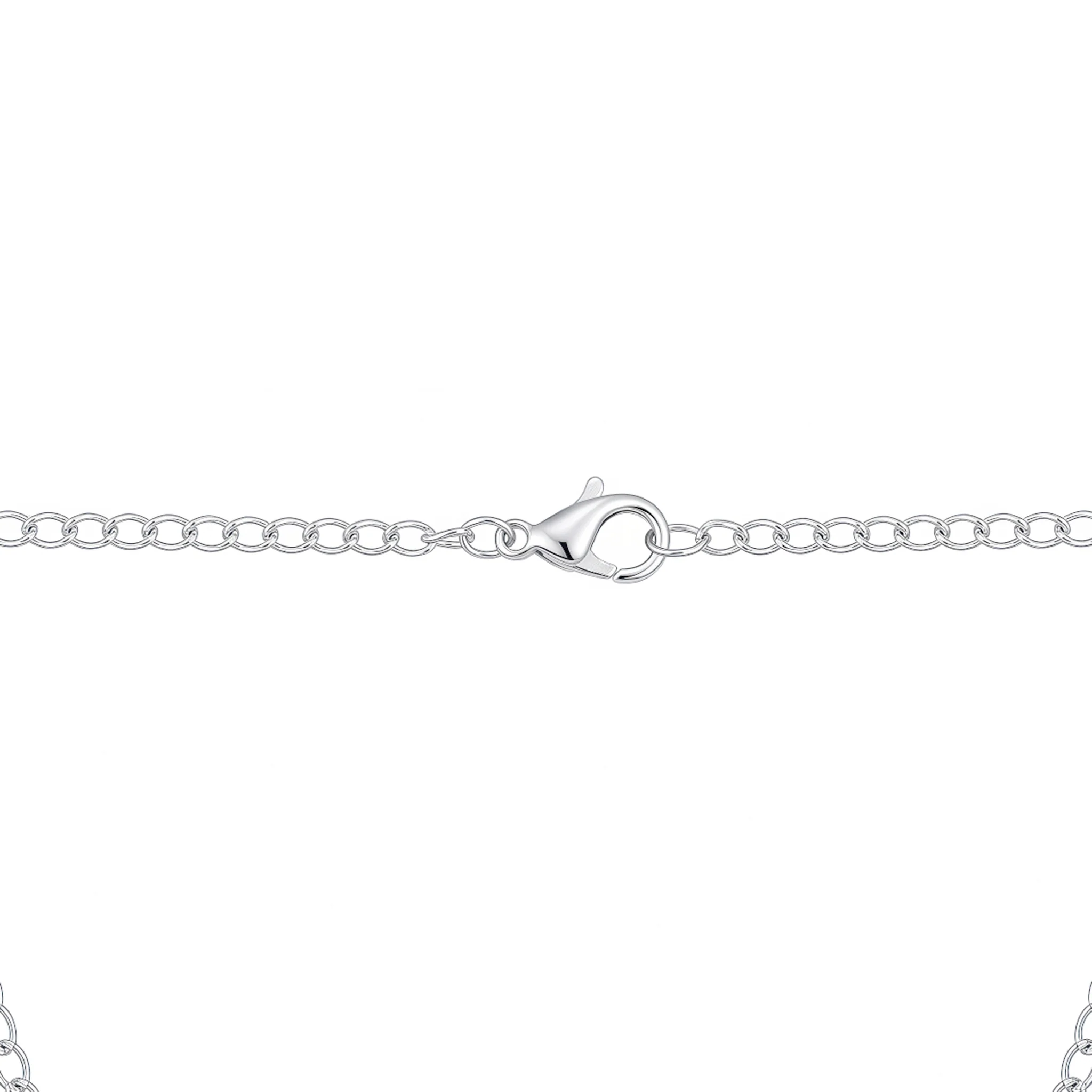 PRAO Necklace Anti-Tarnish Pink Teardrop Charm Chain - Image 5