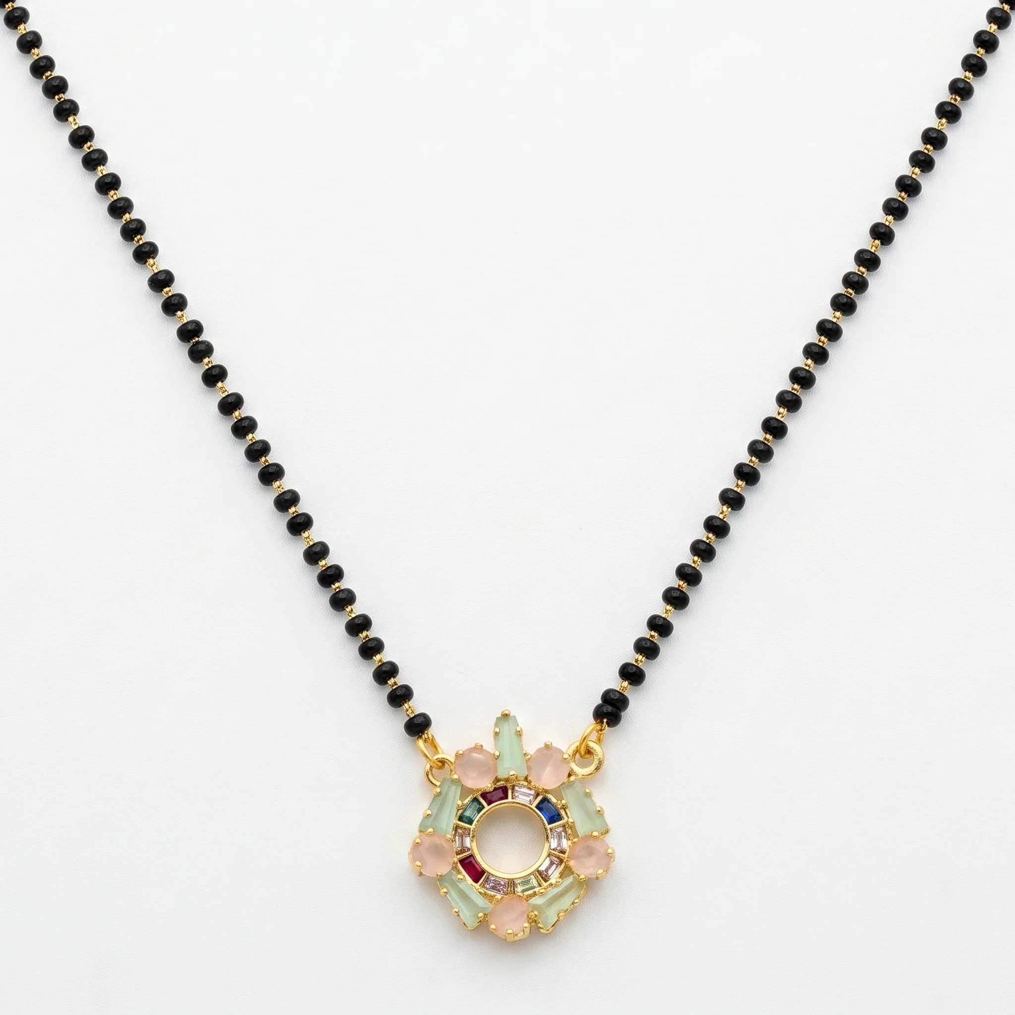 PRAO Necklace Anti-Tarnish Pastel Mangalsutra - Image 3