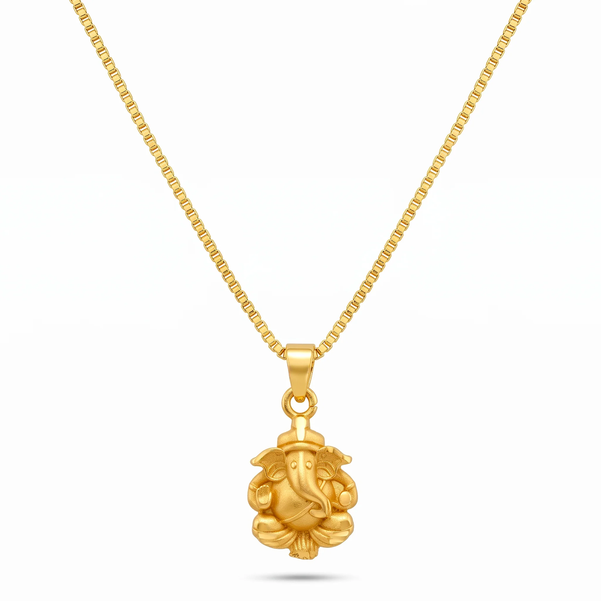 PRAO Necklace Anti-Tarnish Ganesha Pendant Chain - Image 3
