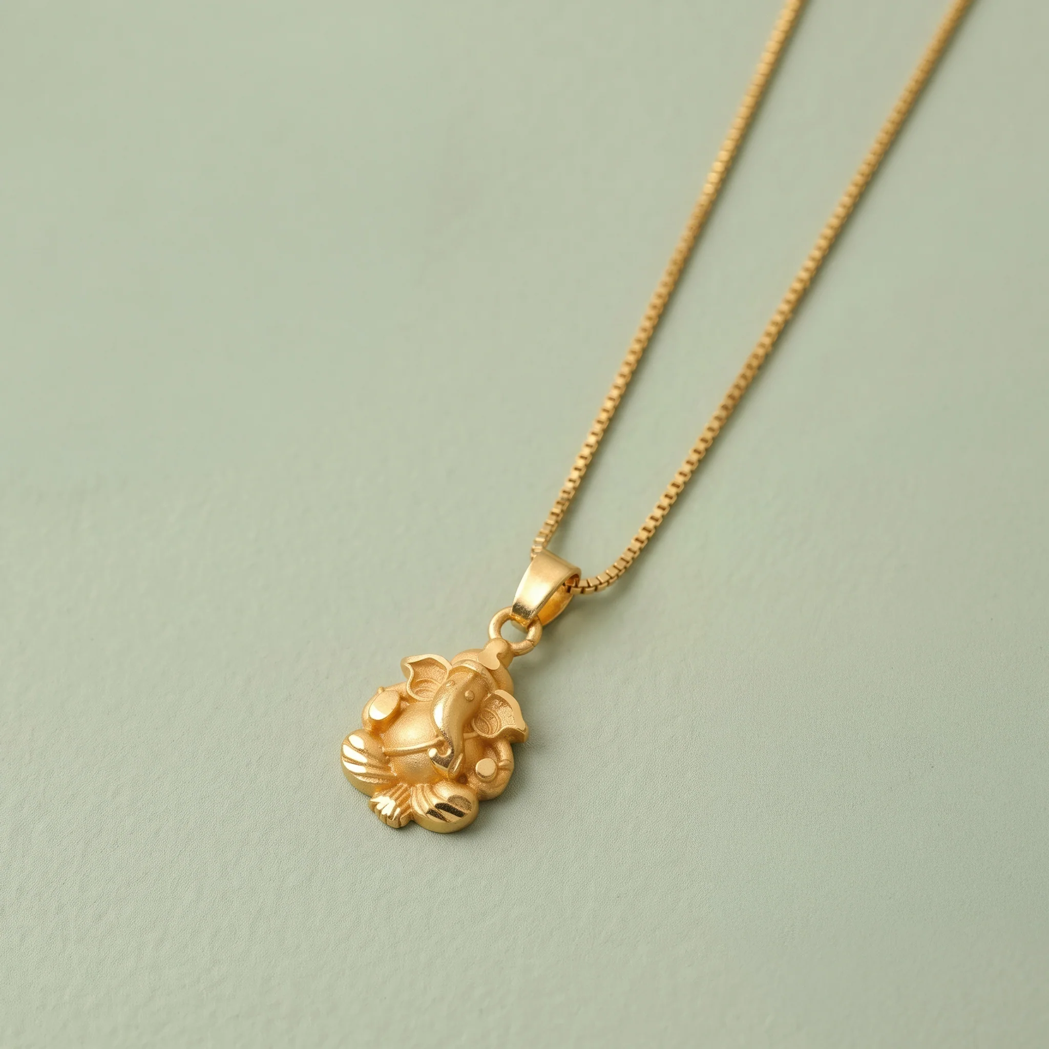 PRAO Necklace Anti-Tarnish Ganesha Pendant Chain - Image 4