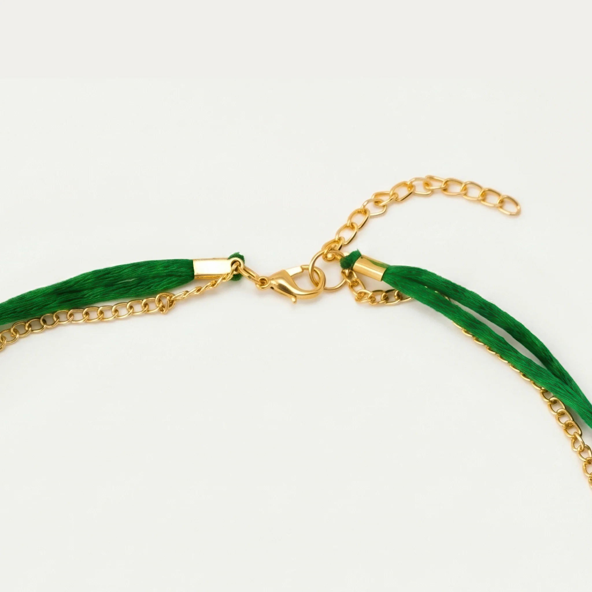 PRAO Necklace Anti-Tarnish Green Shell Cord Choker - Image 4
