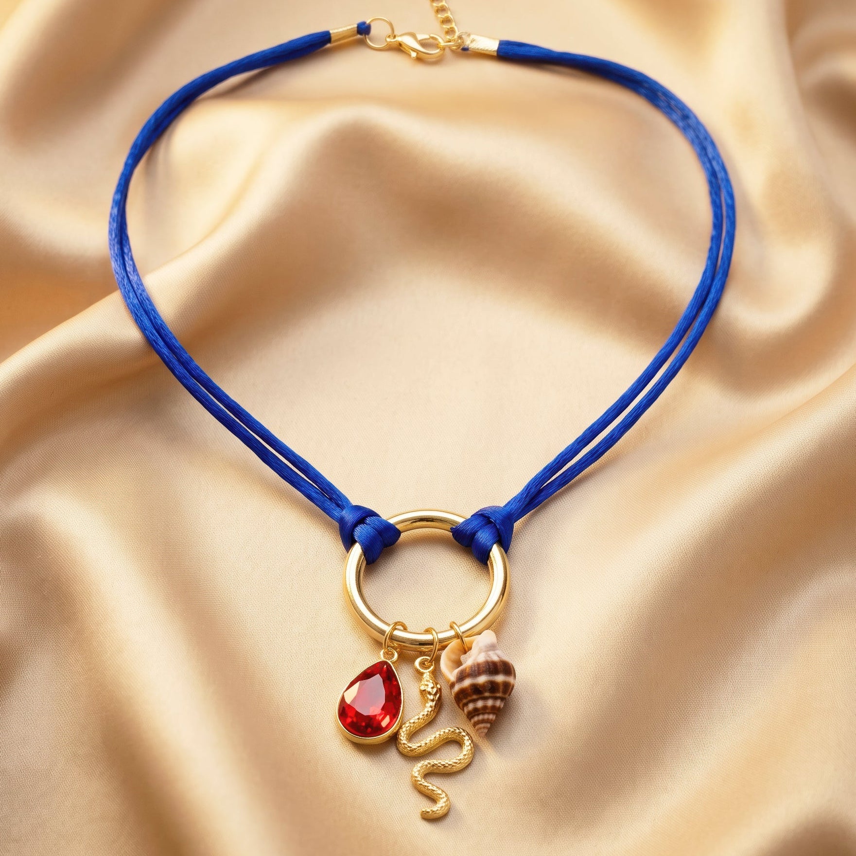 PRAO Necklace Anti-Tarnish Seashell Charm Cord - Image 2