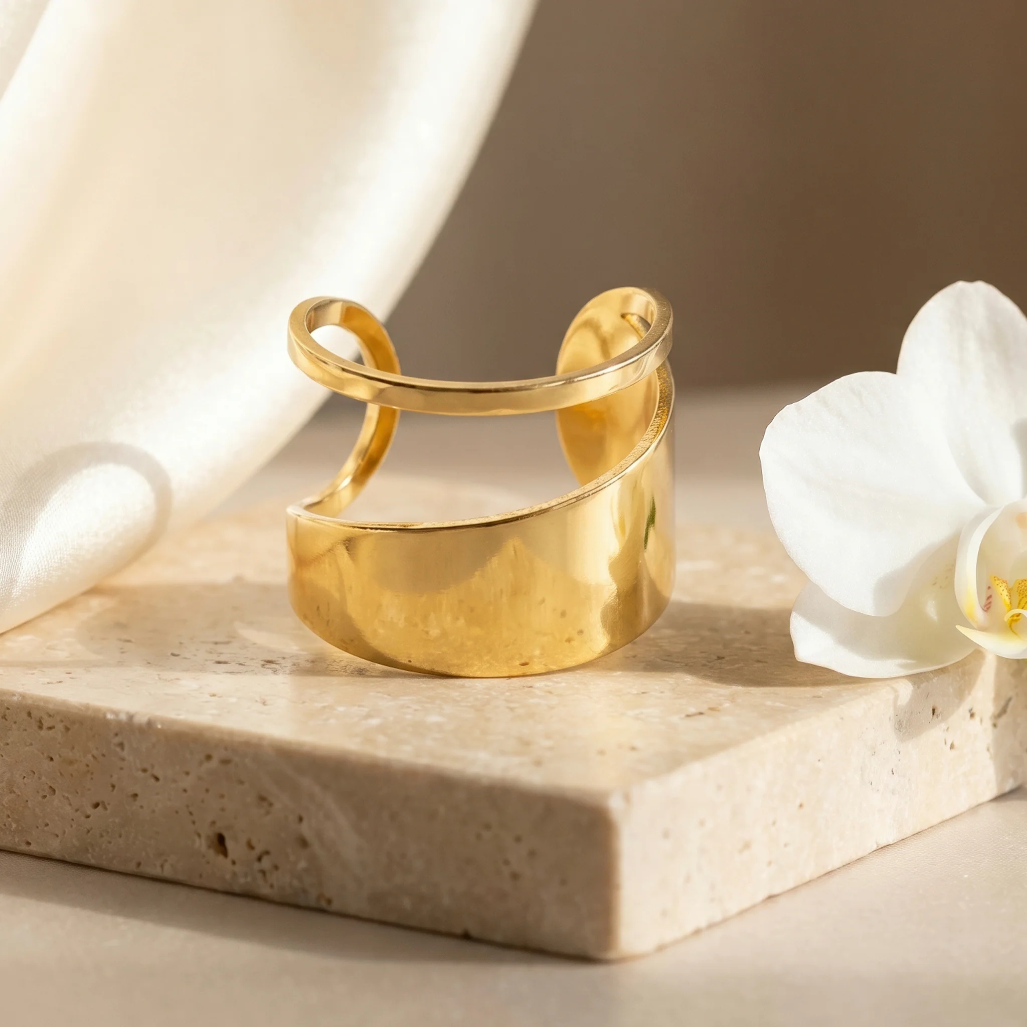 PRAO Ring Anti-Tarnish Sculptural Design (Adjustable Size) - Image 5