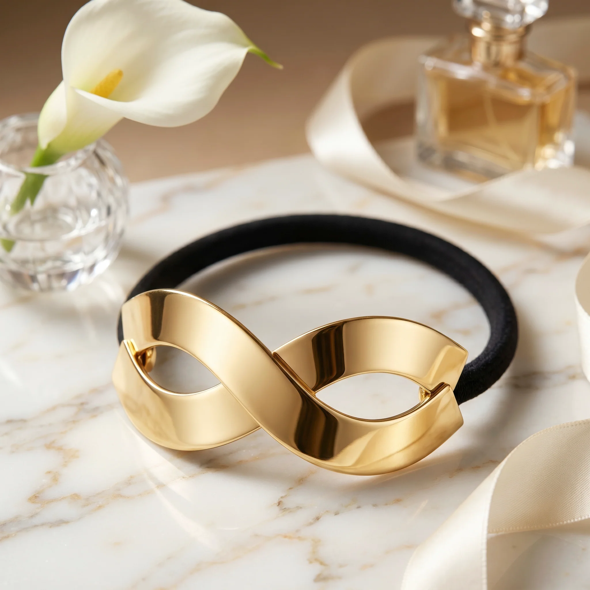 PRAO Hair Tie Anti-Tarnish Infinity Elastic Tie - Image 4