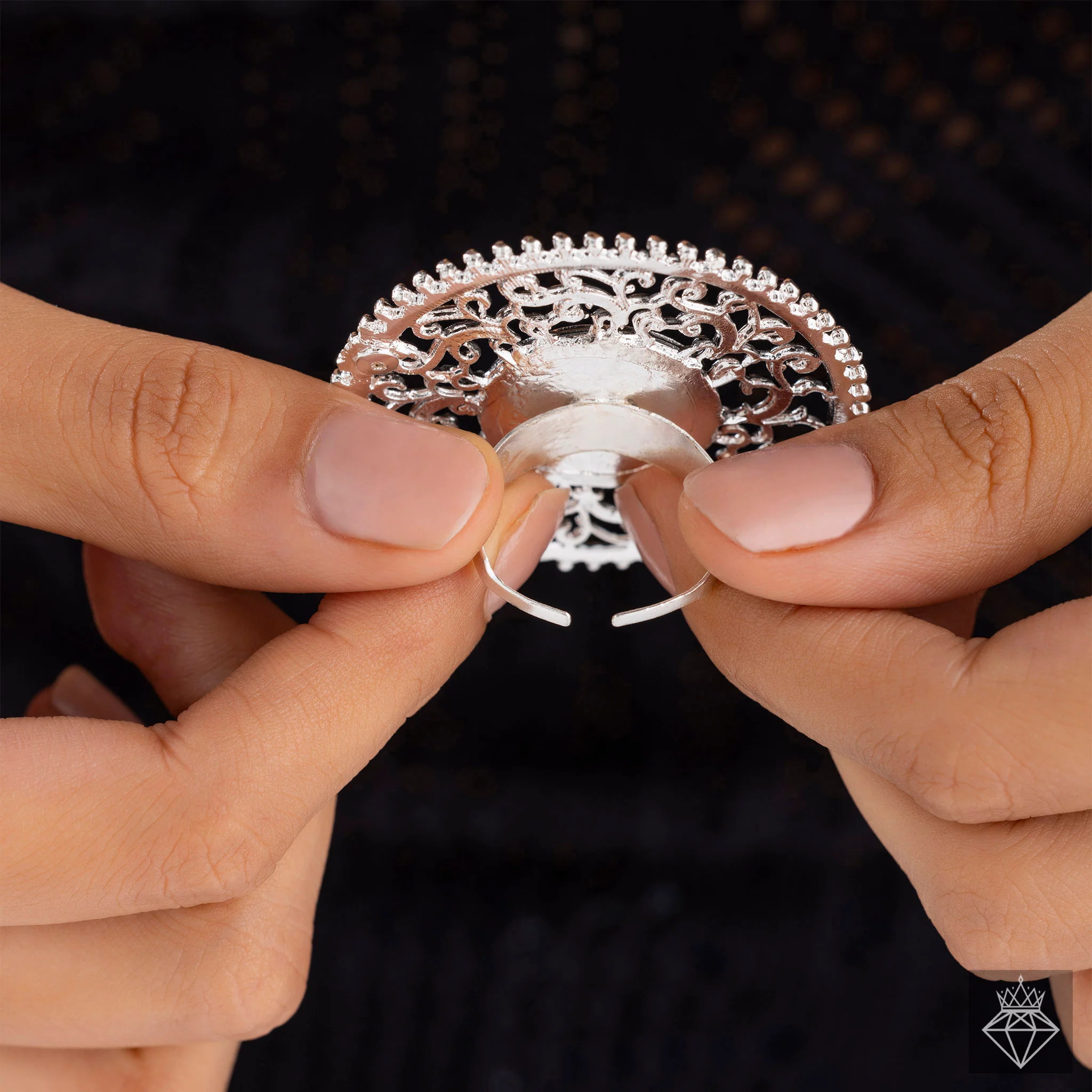 PRAO Ring Anti-Tarnish Reflective Aura Cocktail (Adjustable Size) - Image 7