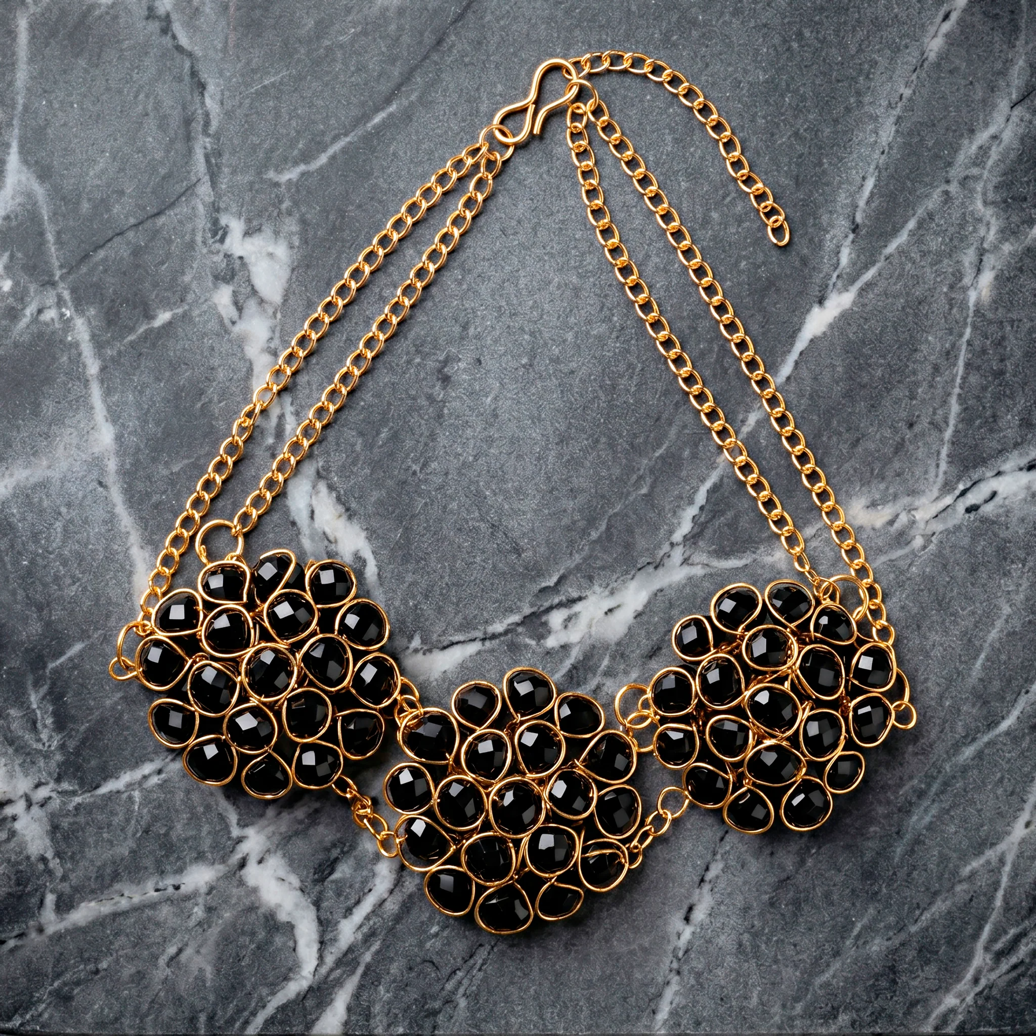 PRAO Necklace Anti-Tarnish Handmade Crystal Beaded Choker - Image 4