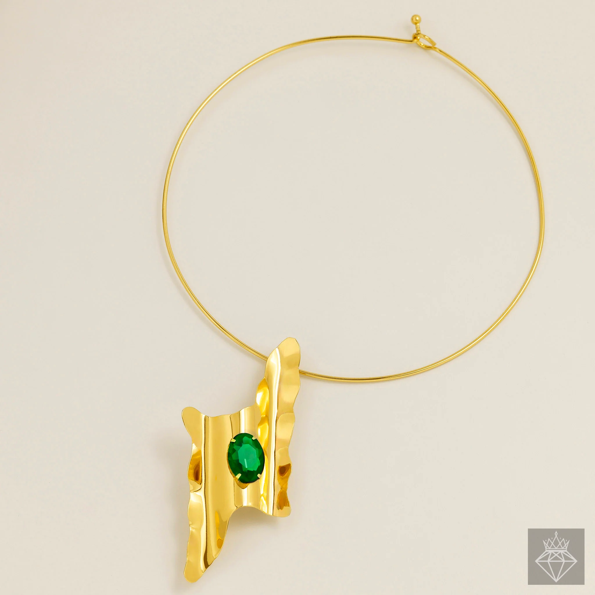 PRAO Necklace Anti-Tarnish Golden Thunderbolt Hasli - Image 3