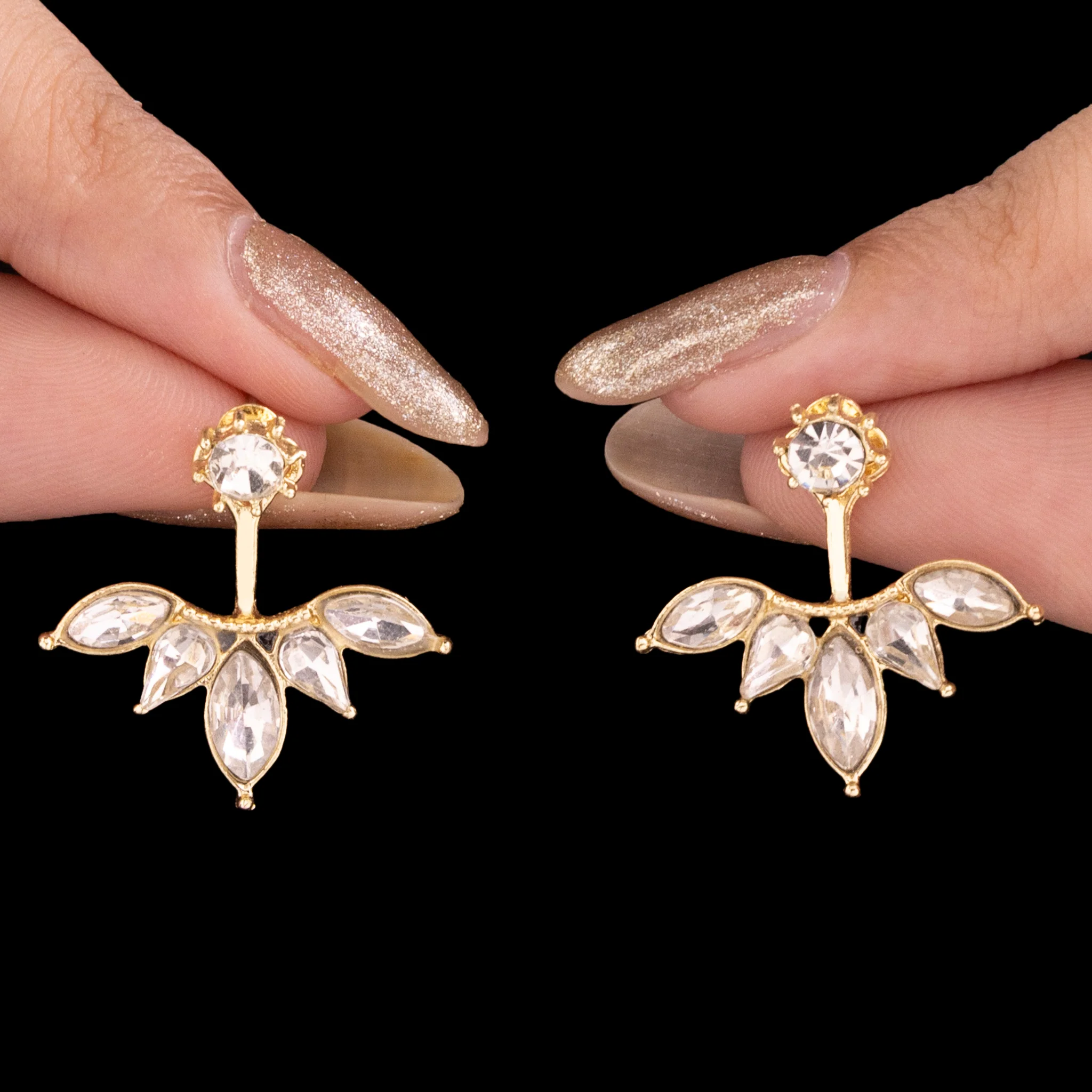 PRAO Earrings Anti-Tarnish Solitaire Designer Drop Studs - Image 5