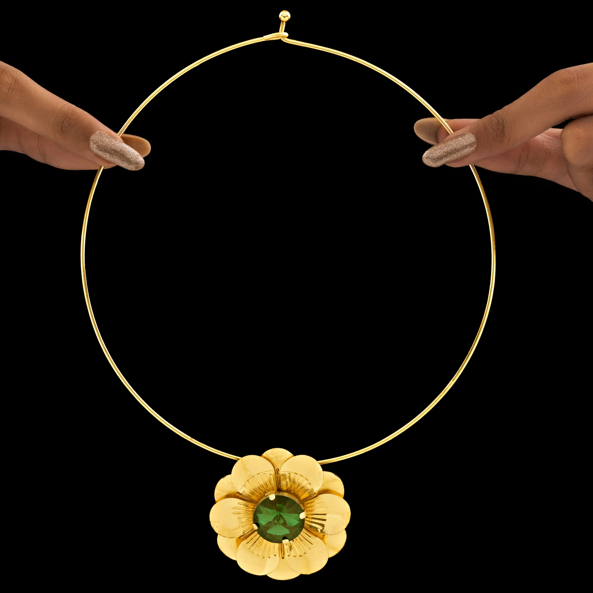 PRAO Necklace Anti-Tarnish Daffodil Hasli - Image 4