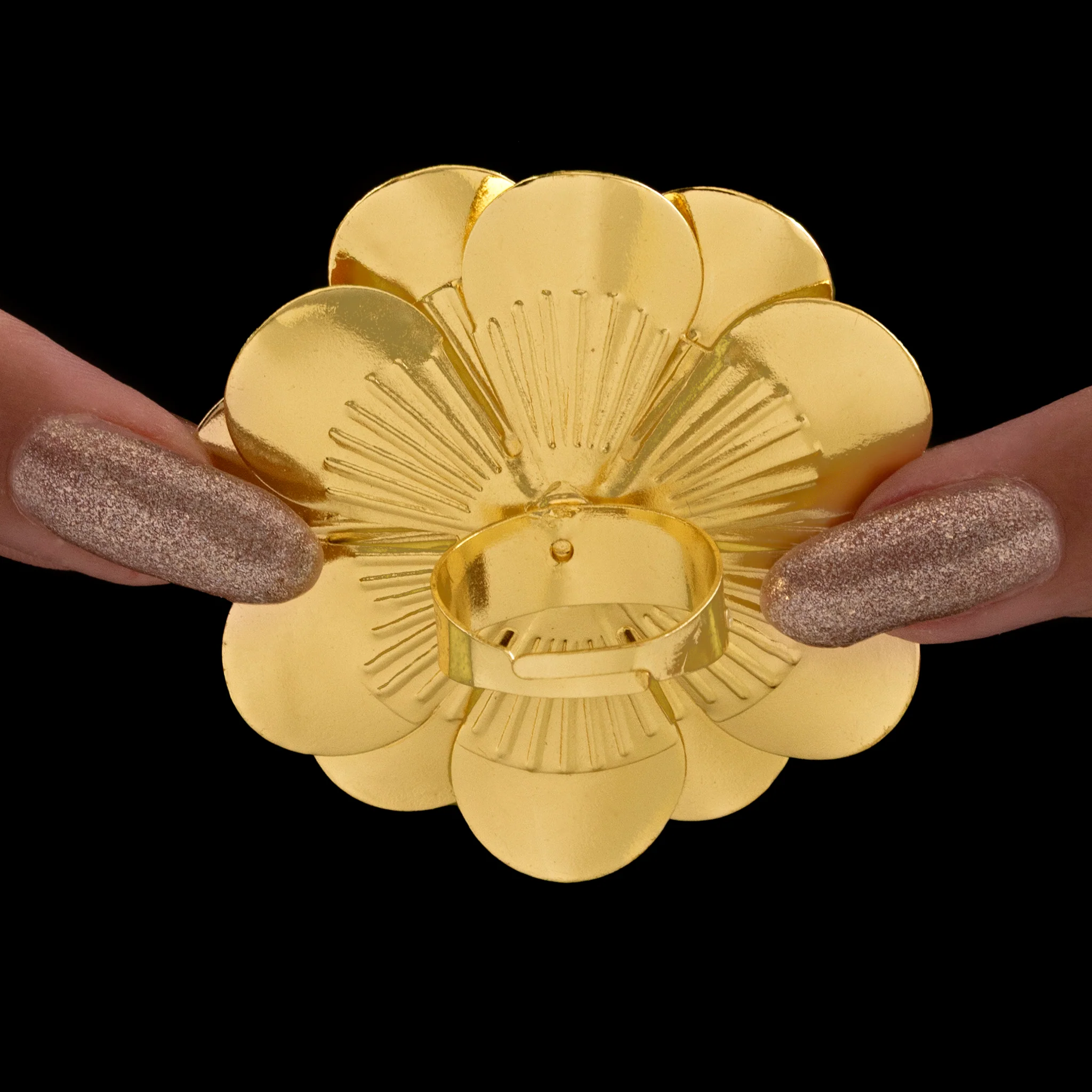 PRAO Ring Anti-Tarnish Daffodil (Adjustable Size) - Image 4