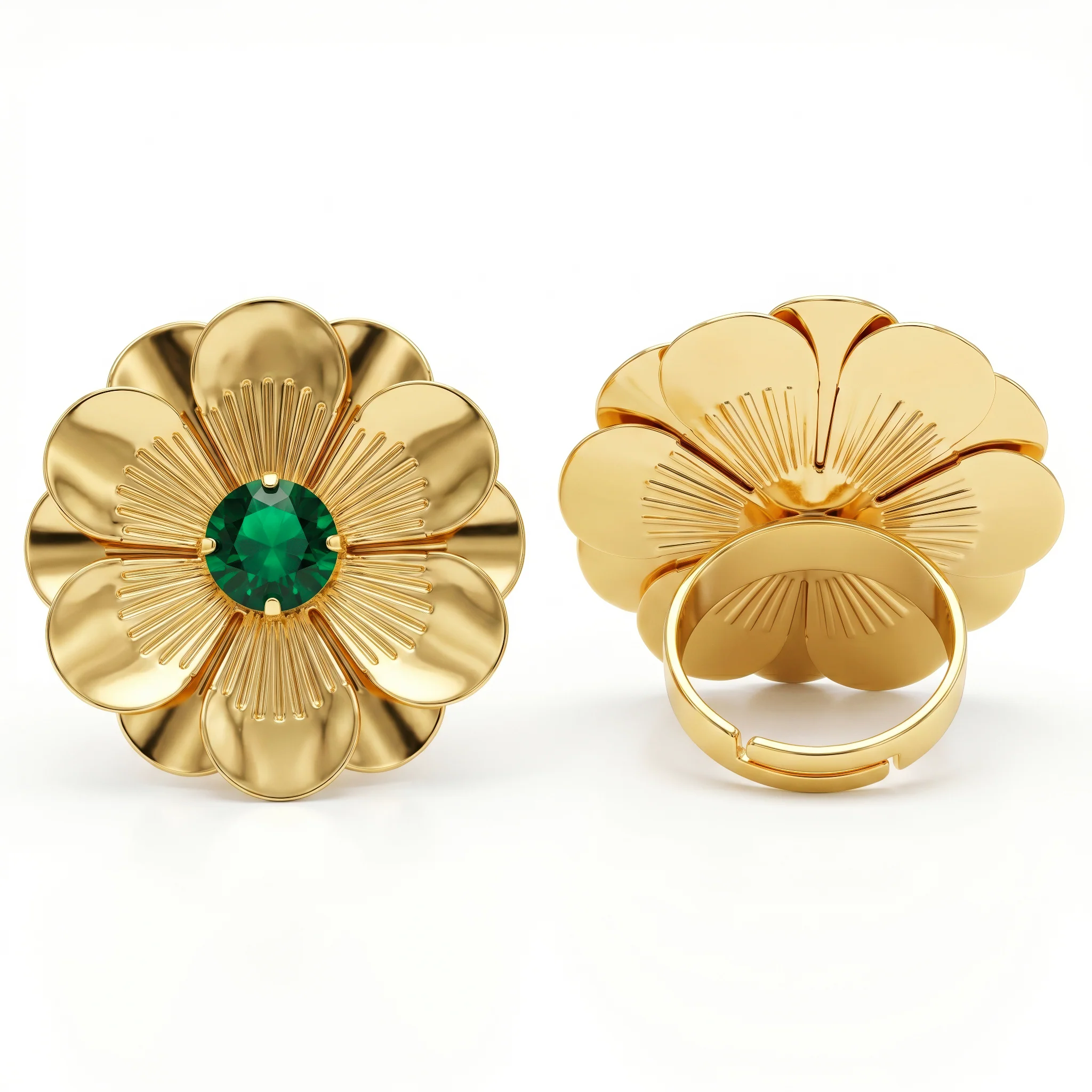 PRAO Ring Anti-Tarnish Daffodil (Adjustable Size) - Image 5