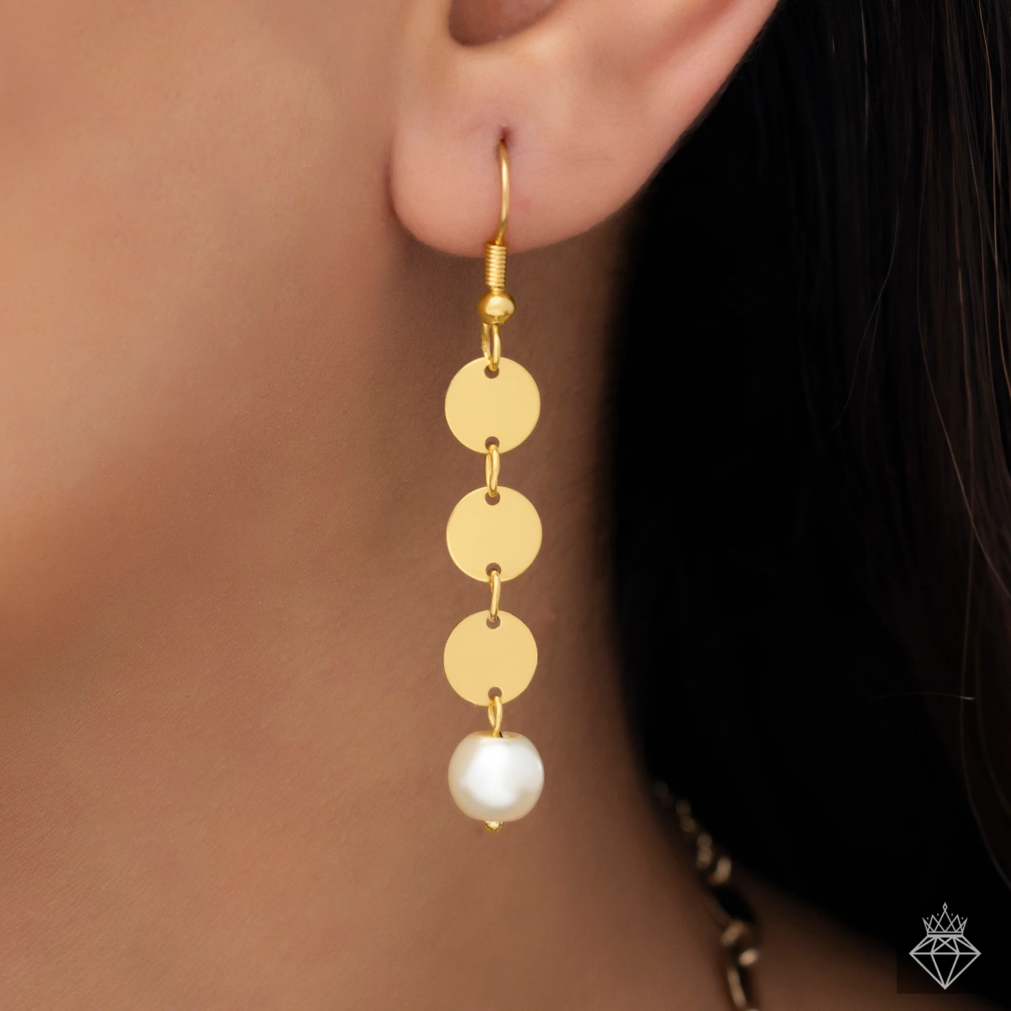 PRAO Necklace Golden Anti-Tarnish Set With Earrings - Image 4