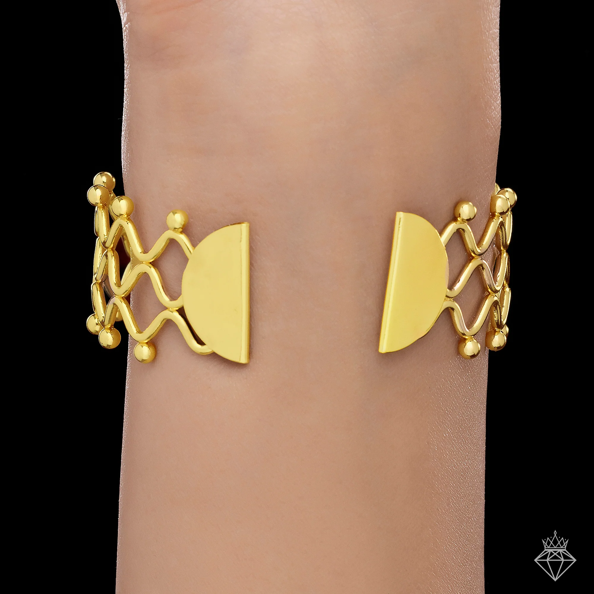 PRAO Bracelet Anti-Tarnish Golden Bangle (Adjustable Size) - Image 5