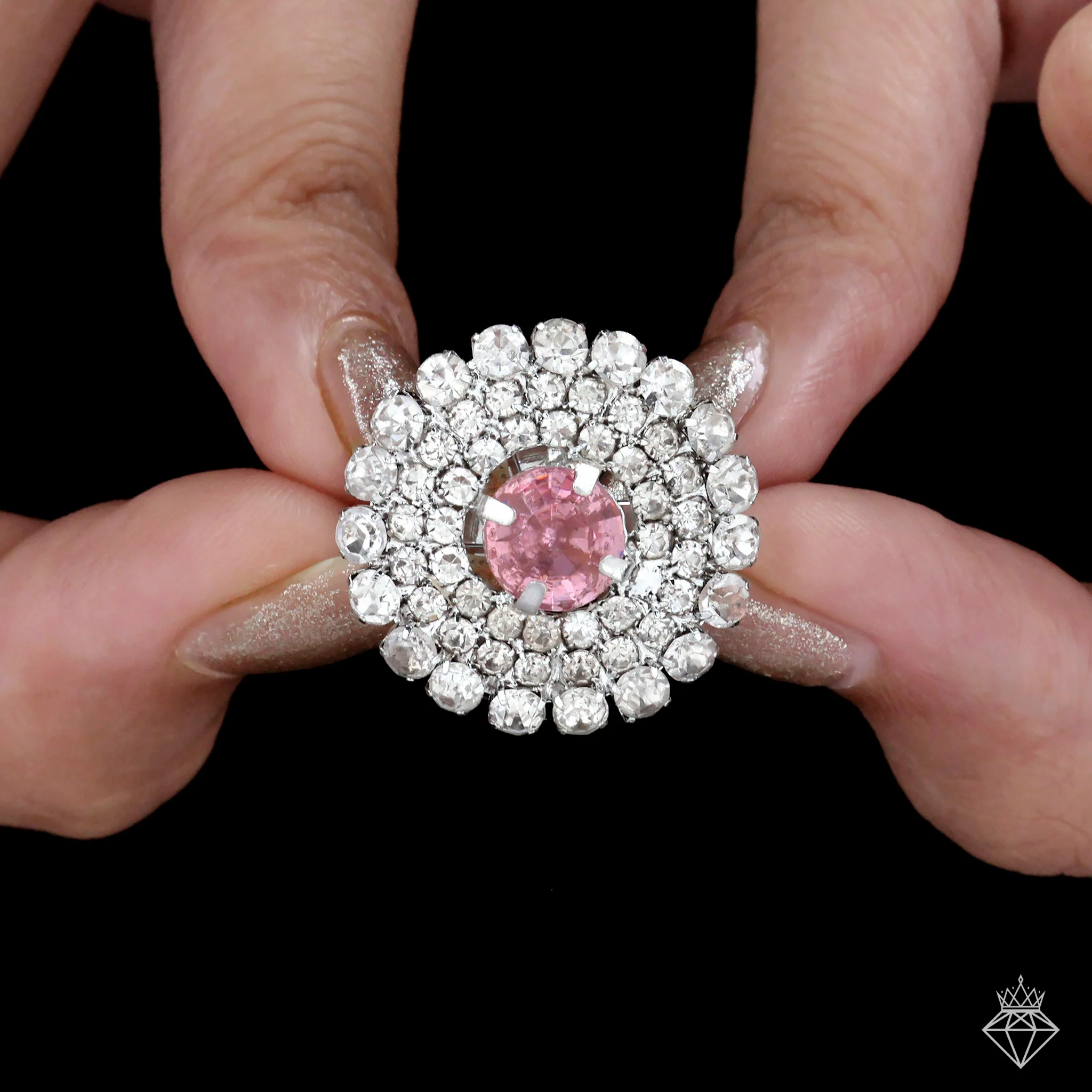 PRAO Ring Anti-Tarnish Cocktail Crystal (Adjustable Size) - Image 4
