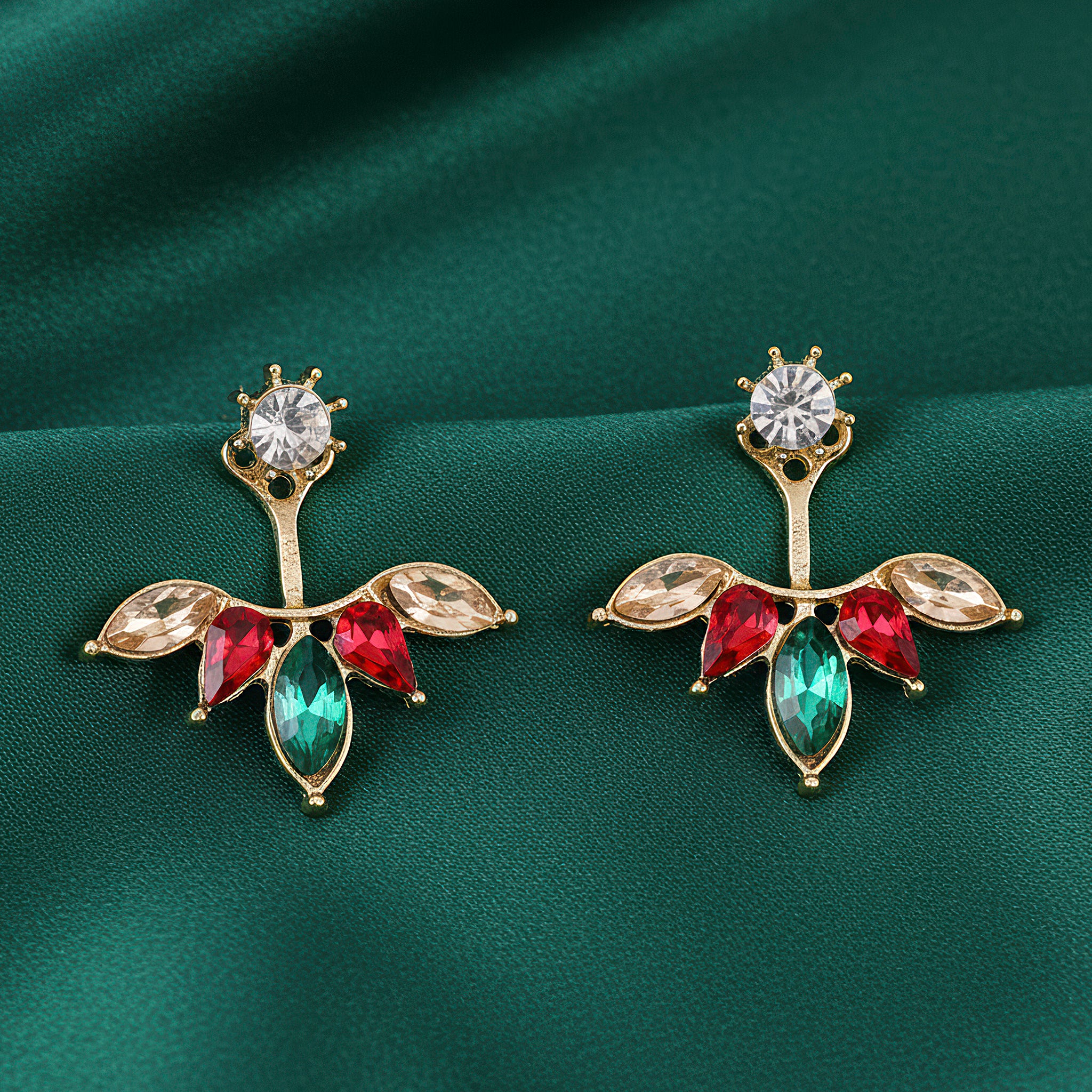 PRAO Earrings Anti-Tarnish Solitaire Drop Studs - Image 3