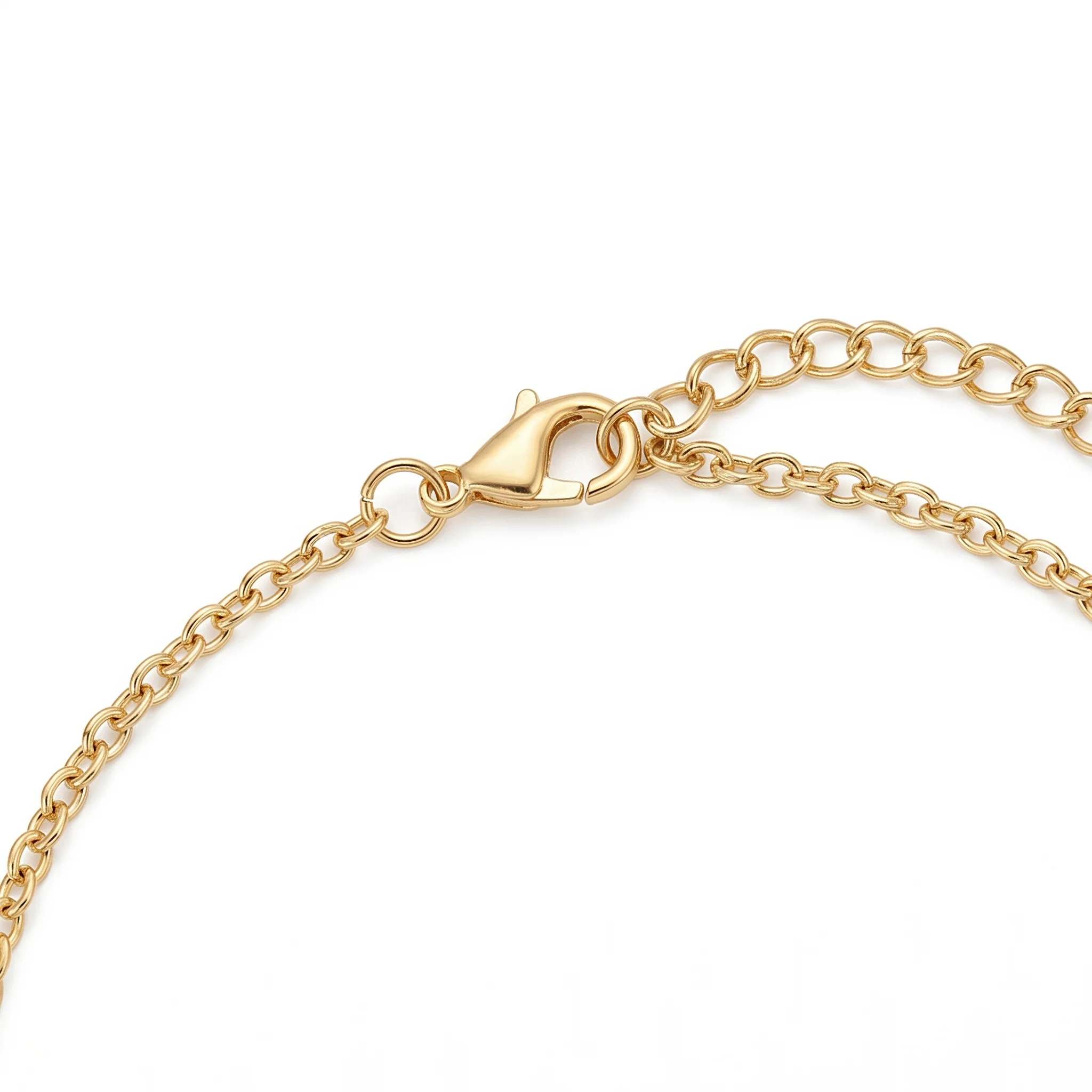 PRAO Necklace Anti-Tarnish Baguette Chain & Emerald Crystal Pendant - Image 5